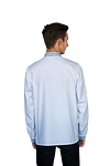 Men's embroidered shirt of blue color Neboslav