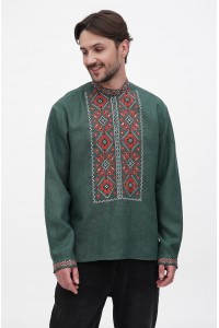 Oleksa men's green embroidered jacket