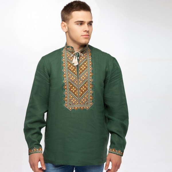 Men's shirt (embroidered shirt) Bazhan, men's shirt