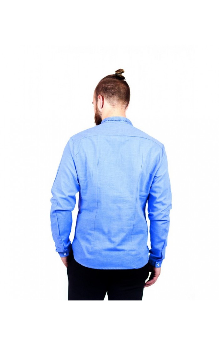 Horitsvit, men's blue embroidered jacket