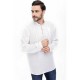 Men's shirt with embroidery bilosvit white