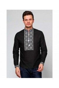 Чорна чоловіча вишиванка Данко