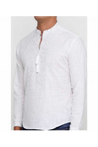 Mouth, men's embroidered shirt