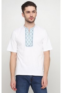 Embroidered t-shirt for men, blue Narodna 10