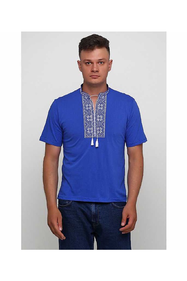 Folk, men's embroidered T-shirt
