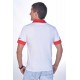 Polo with embroidery Ukraine white and red