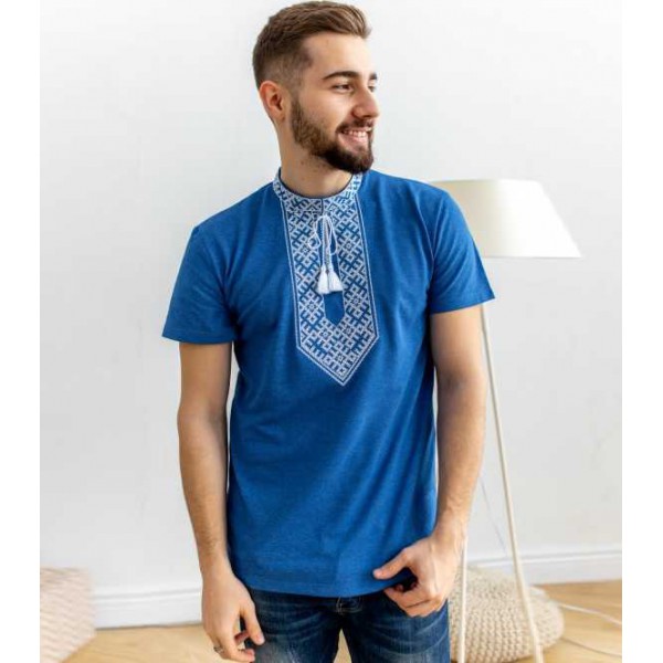 Heights, men's blue T-shirt