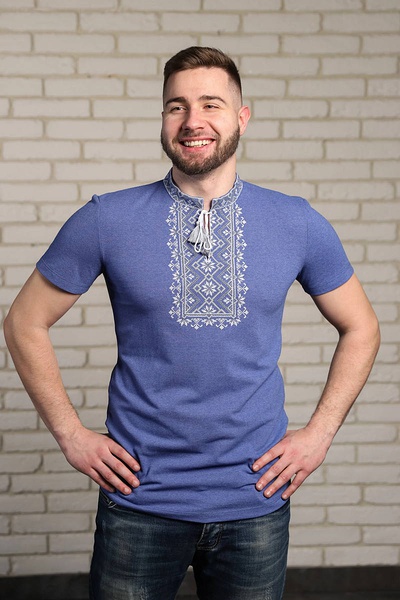 Men's T‑shirt with "Starfall" embroidery, jeans