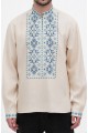 Men's embroidered shirt Oleksa made of milk linen