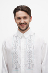 Men's embroidered shirt Stefan made of linen