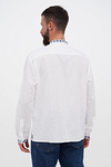 Men's embroidered shirt Zakhar white linen