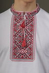Men's embroidered T-shirt "Tradition" milk-colored