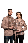 Коричневая вышиванка Олекса