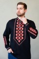 Вишиванка чоловіча чорна Горян