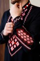 Вишиванка чоловіча чорна Горян