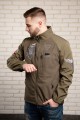 Men's khaki jacket with Falcon embroidery