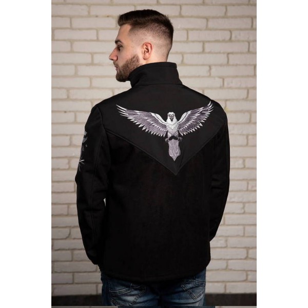 Men's jacket with Falcon embroidery