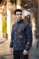 Men's fleece sweatshirt with embroidery Ustym