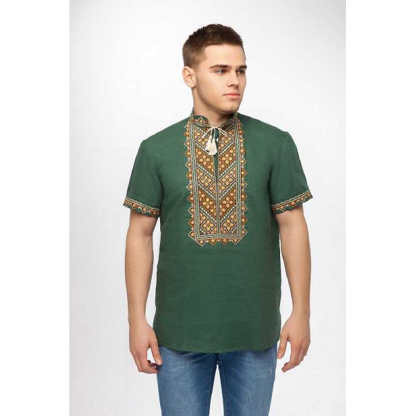 Men's shirt (embroidered shirt) Bazhan, men's shirt