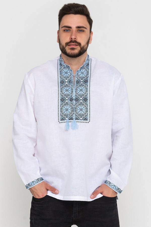 Men's linen embroidered shirt Sviatan