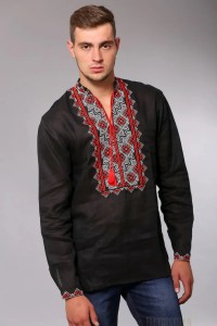 Ruslan embroidered men's cotton shirt