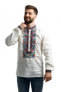 Men's embroidered shirt with long sleeves Dobrodiy