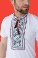 Men's embroidered white polo shirt "Lisova": the beauty and comfort of summer style