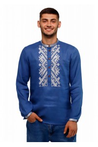 Blue embroidered shirt Svitlan