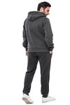 Men's warm hoodie with fleece liningimited graphite