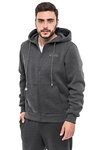 Men's warm hoodie with fleece liningimited graphite