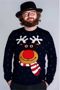 Christmas, men's knitted sweater