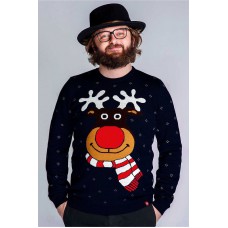 Рождественский, свитер мужской вязаный