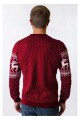 Zoryan, men's knitted sweater, red