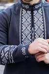 Men's fleece sweatshirt with embroidery Demian