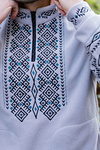 Men's fleece sweatshirt with embroidery Demian