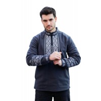 Men's fleece sweatshirt with embroidery Demian, XXL