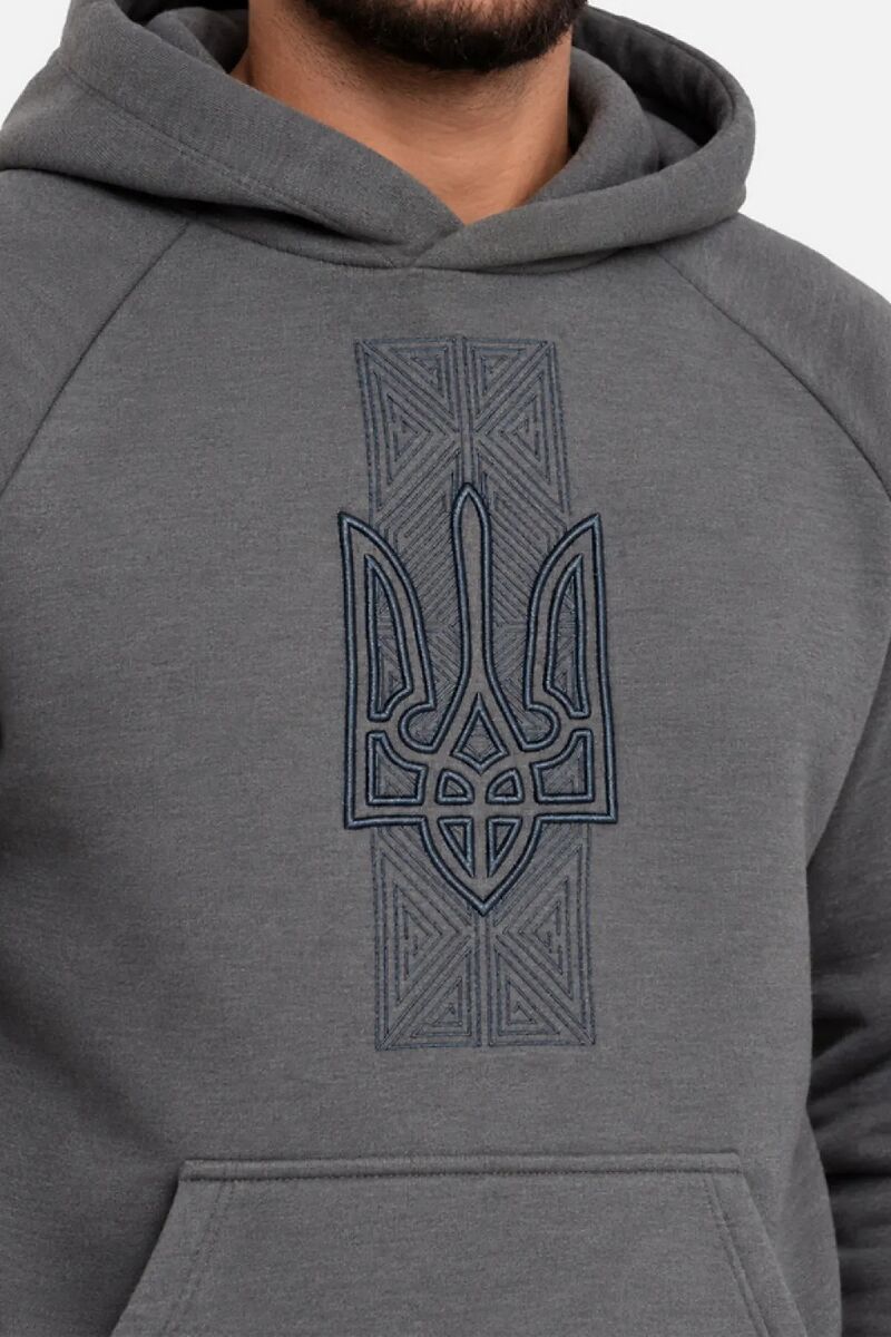Christmas tree men's sweatshirt warm with pile