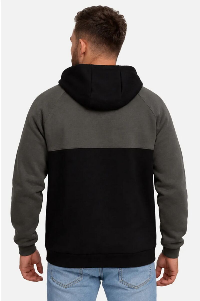 Men's warm hoodie with fleece Vohnedar khaki