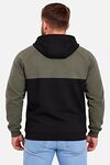 Men's warm hoodie with fleece Vohnedar khaki