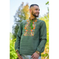 Men's embroidered shirt with long sleeves 42047