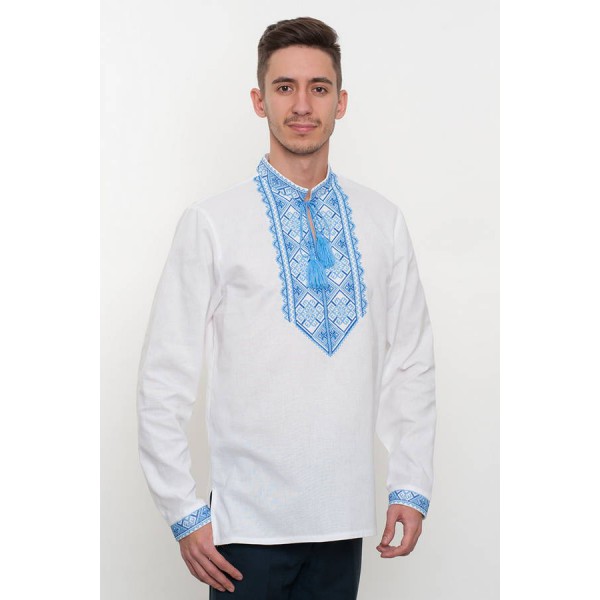 Men's embroidered shirt with long sleeves 20062