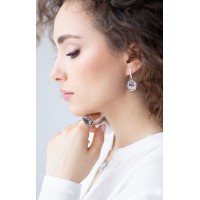 Каблучка біжутерія Мальва Rose 925 Флора - срібне вишукання з розкішним кришталем Роуз розміром 4мм