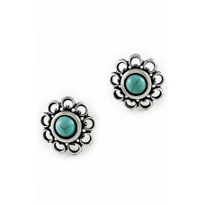 Stylish earrings Romania etude, stud - turquoise refinement