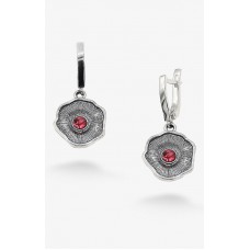 Earrings MALVA ROSE 925 FLORA: elegant insert with a crystal size of 4 mm.