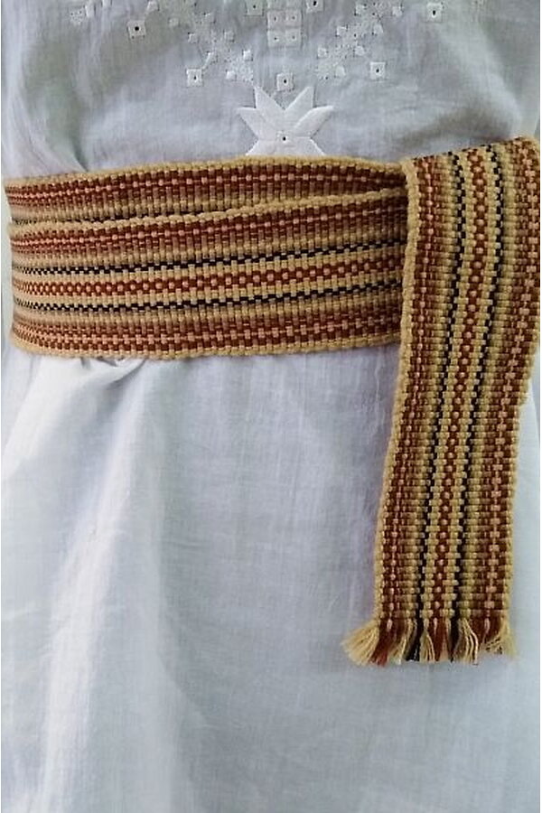 Large braid large woven belt