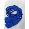 Long blue woven belt