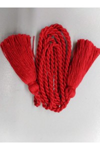 Braided medium drawstring for the embroidered shirt