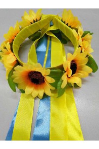 Wreath middle Sunflowers