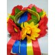 Wreath (hoop)  Sunflowers - Poppies
