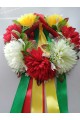 Wreath of dahlias